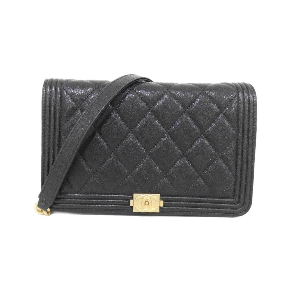 CHANEL Authentic Black Wallet
